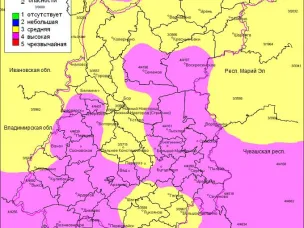 По данным ФГБУ «Верхне-Волжское УГМС», 19.04.2023 на территории области установились 3, 4 классы пожароопасности лесов и торфяников.