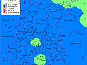 По данным ФГБУ «Верхне-Волжское УГМС», 07.04.2023 на территории области установился 2, местами 1 классы пожароопасности лесов и торфяников.