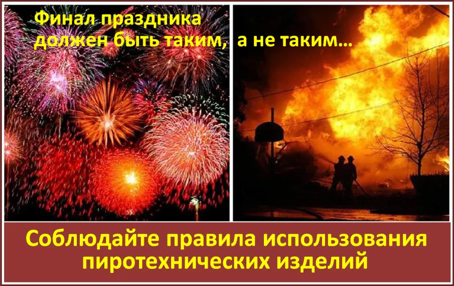 ИНСТРУКЦИЯ  по применению гражданами бытовых пиротехнических изделий