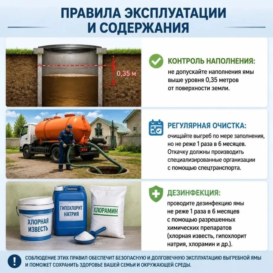 Правильное обустройство и эксплуатация выгребной ямы — это не вопрос удобства, а прямая обязанность по санитарным нормам.