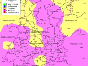 По данным ФГБУ «Верхне-Волжское УГМС», 20.04.2023 на территории области установились 3, 4 классы пожароопасности лесов и торфяников.